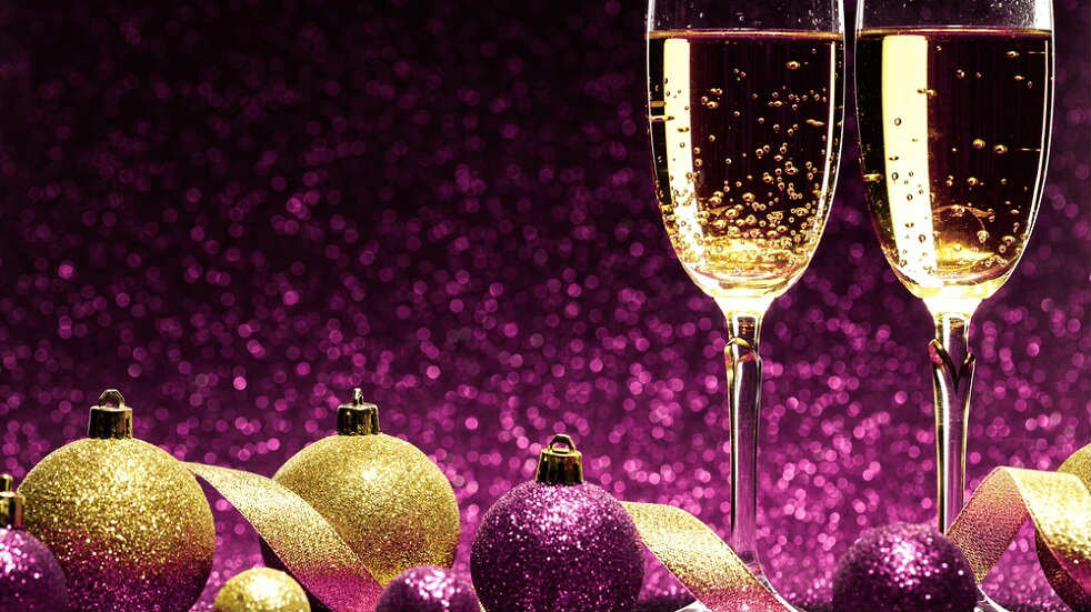 christmas party in purple 1